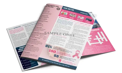 Examples of printed patient newsletters
